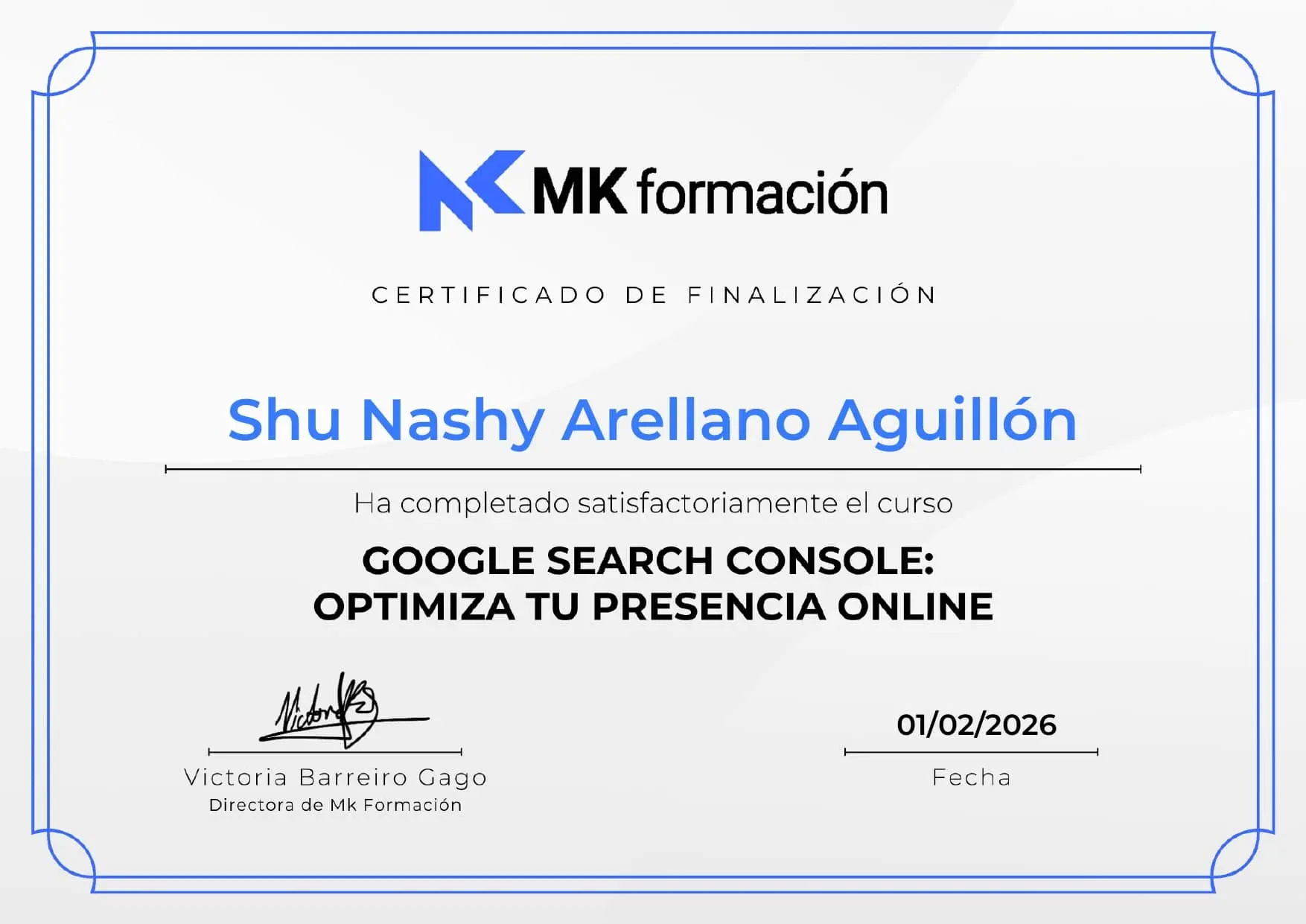 Imagen del curso Google Search Console
