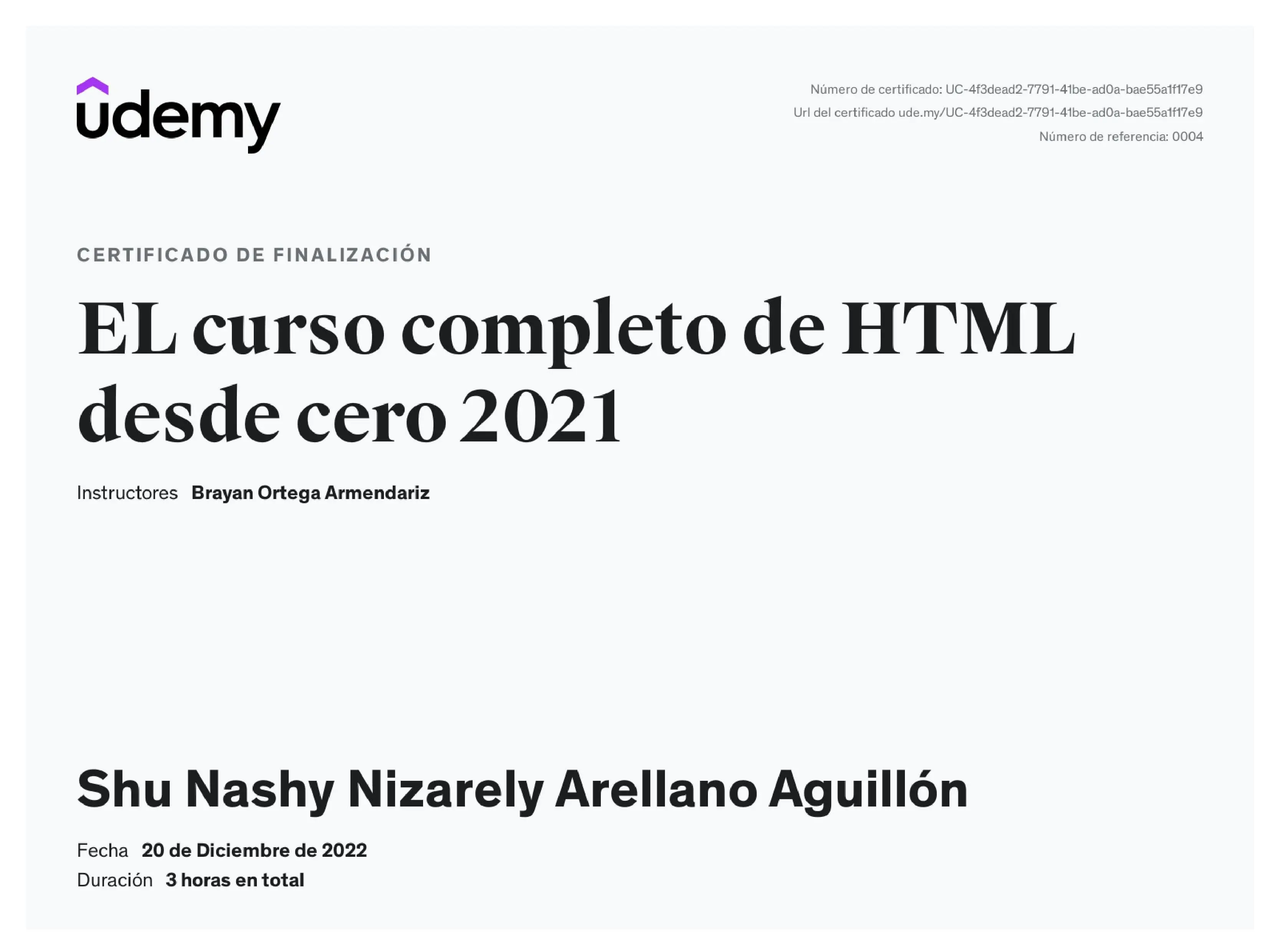 Imagen del curso completo de HTML