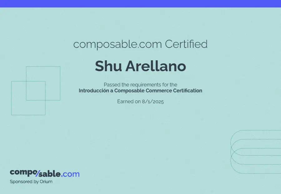 Imagen del curso Composable Commerce