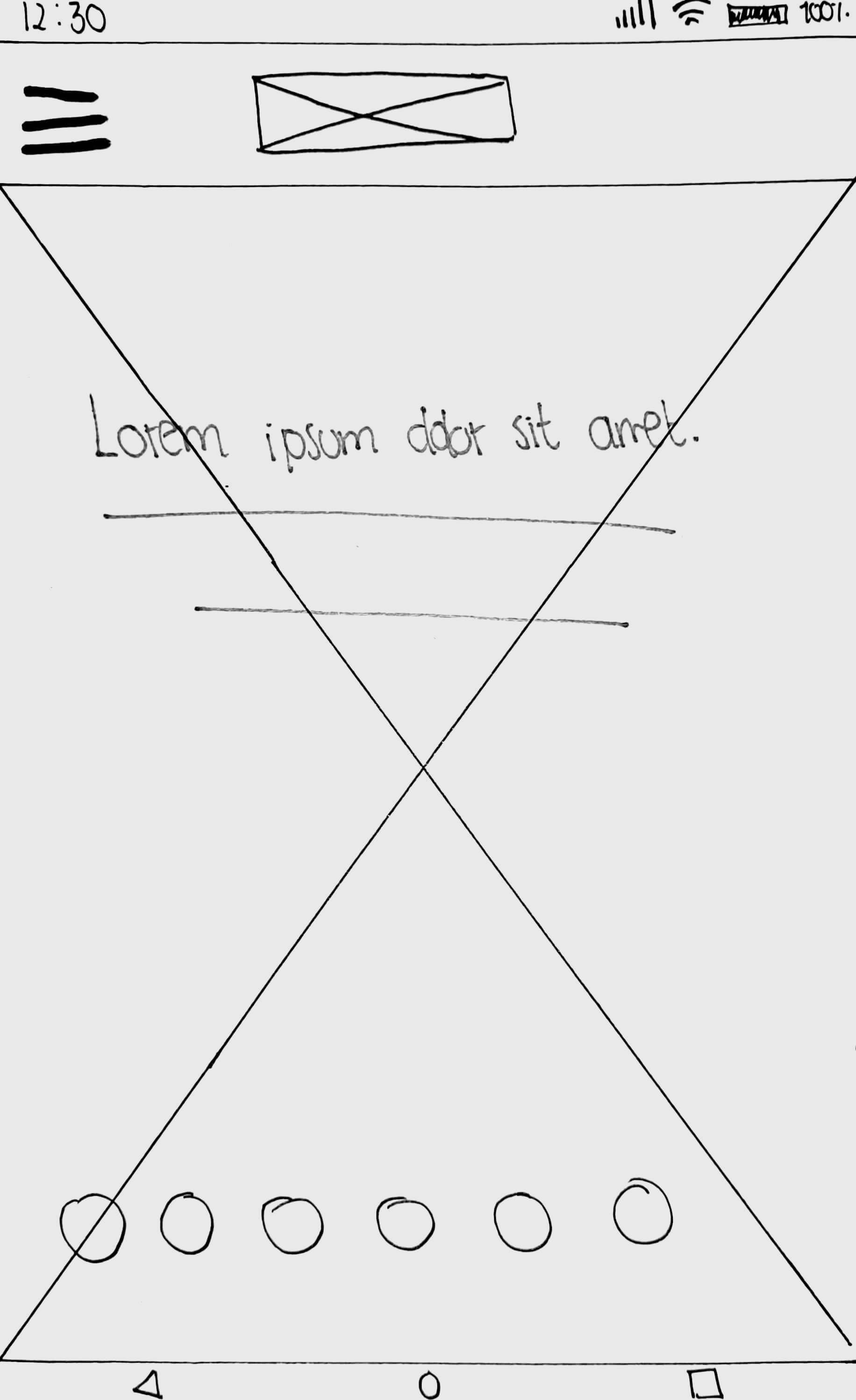 Homepage de Patitas Unidas Wireframe